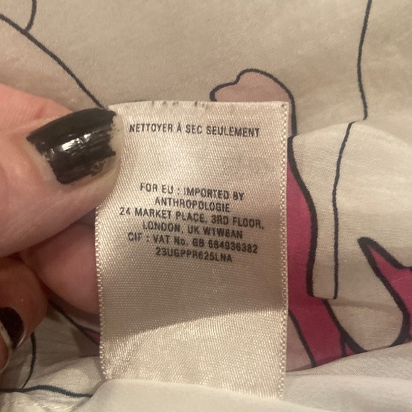 Anthropologie size 8 silk cotton blend mini skirt. Great condition - Picture 5 of 6